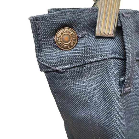 Vintage Levis 10517 Blue Polyester Dacron Stay Press Pants 32 /33 - Picture 4 of 7